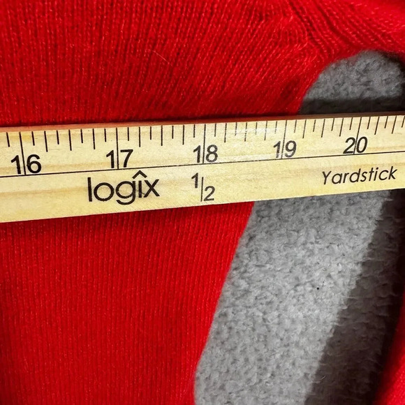 Wildfox white label sweater womens small red animal print sequin angora boho - Picture 4 of 6